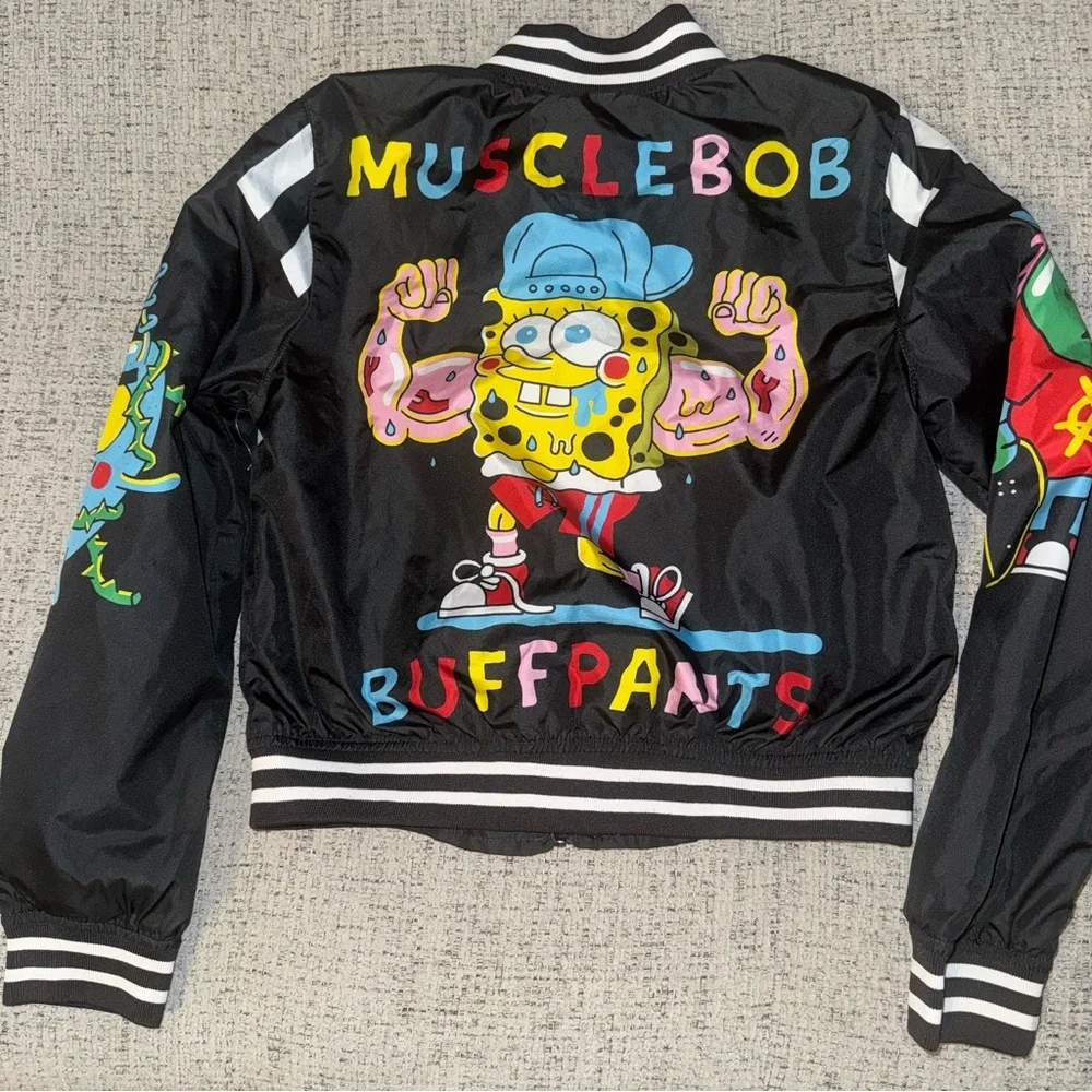 Nickelodeon‎ Kids Colorful Graphic Jacket Size 10/12 Members Only RARE